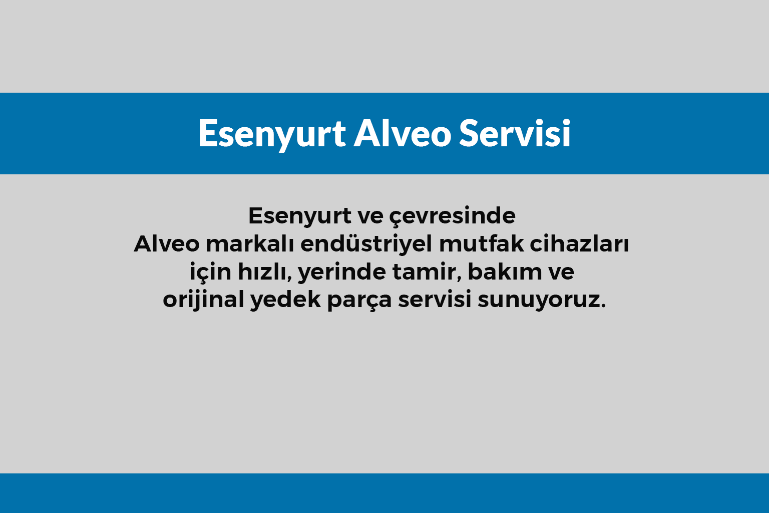 Esenyurt Alveo Servisi