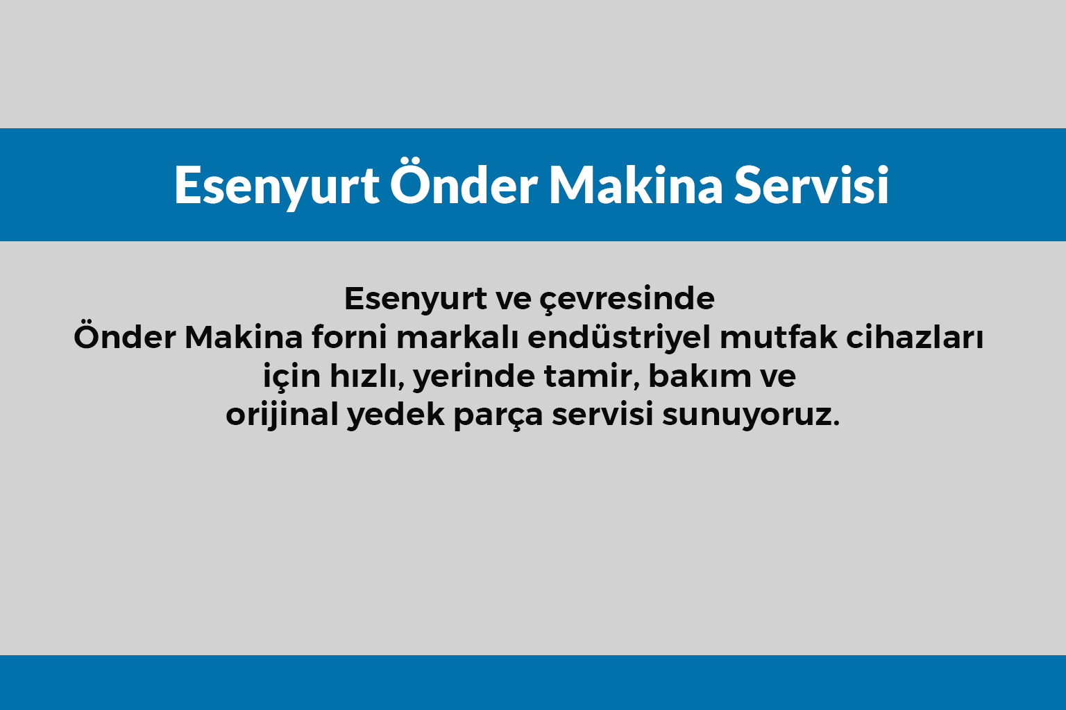 Esenyurt Önder Makina Servisi