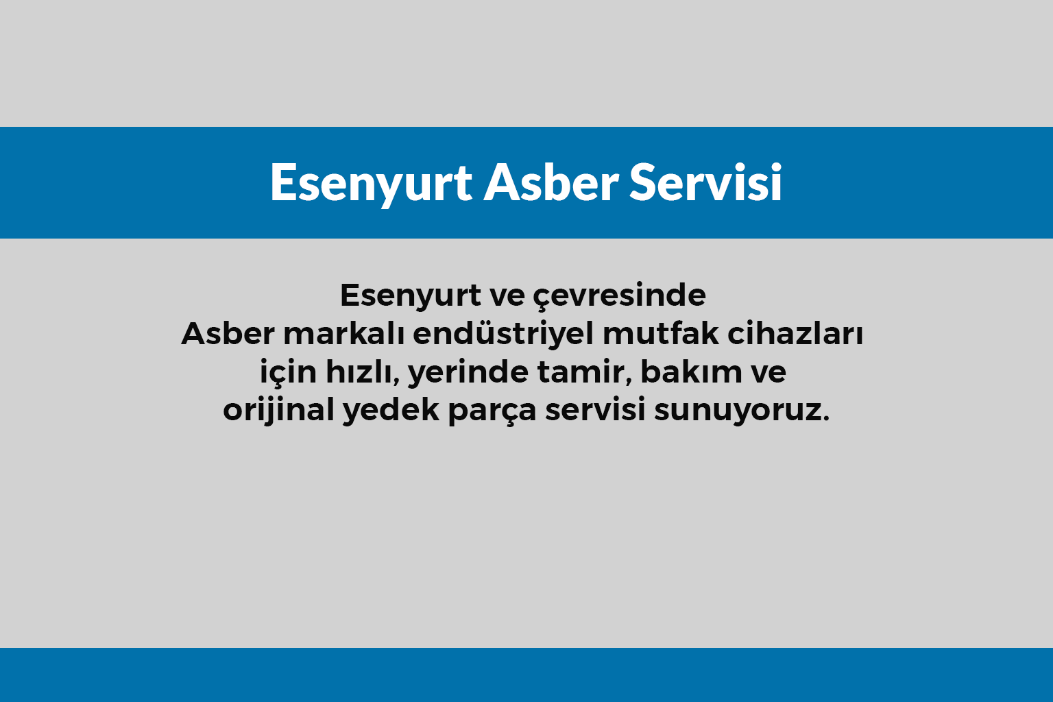 Esenyurt Asber Servisi
