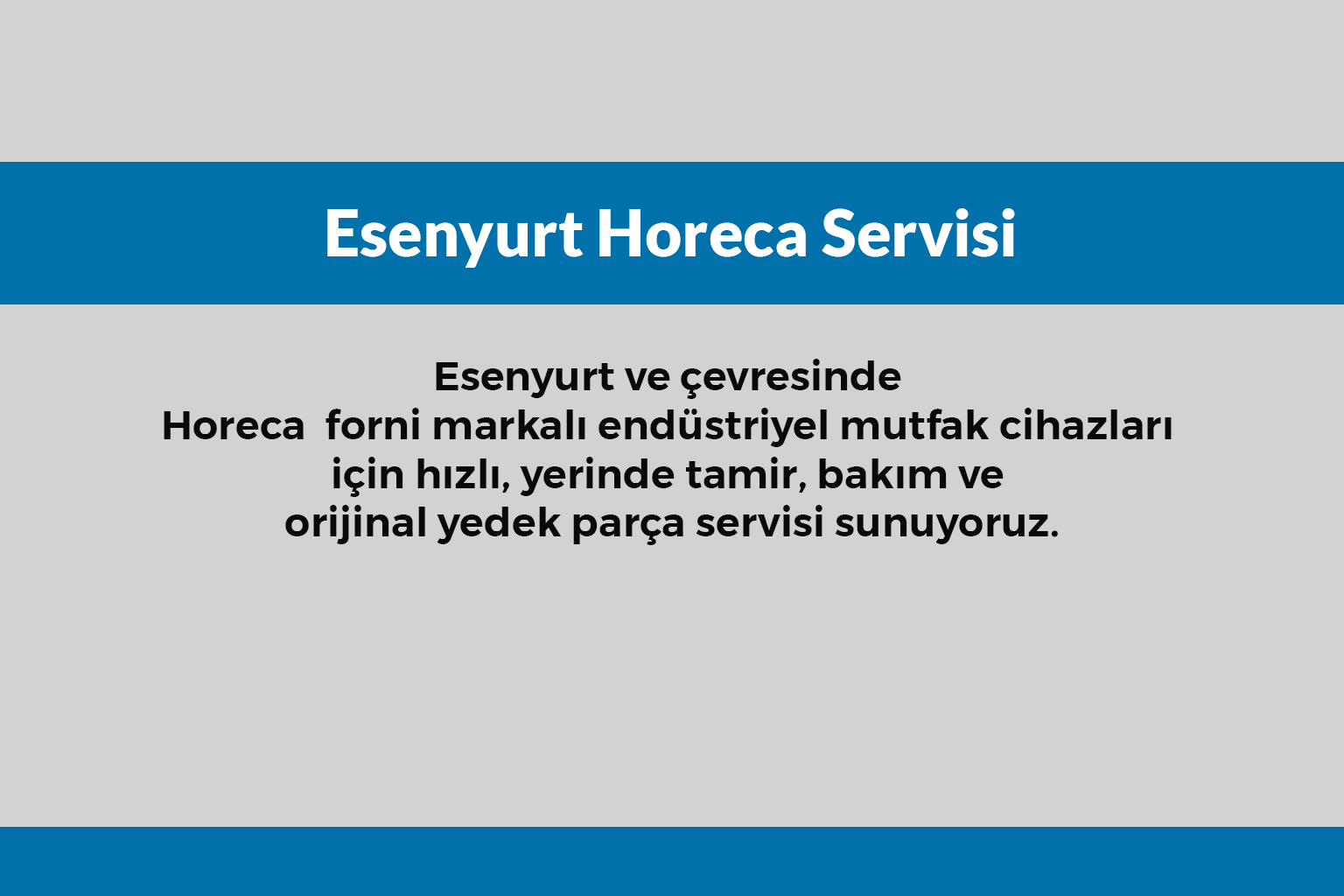 Esenyurt Horeca Servisi